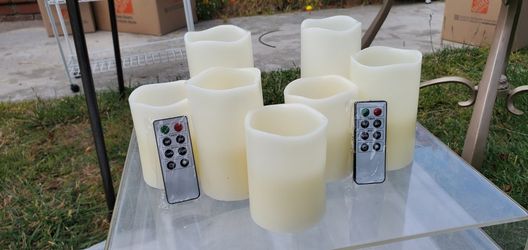 12 Real Wax LED Candles With Remote