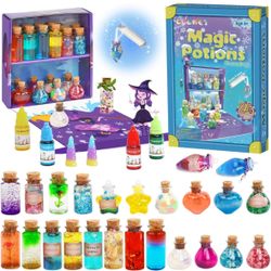 Freezing Magic Potion Kits for Kids - DIY Make 24 Bottles Gradient Potions, Creative Art Craft Kit
