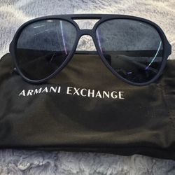 Armani Exchange Matte Blue Glasses 
