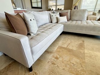 Modern Off White Sectional Sofa-