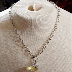 Butterfly glass necklace