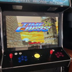 2 Player Multicade Arcade Cabinet With Track Ball And Light Guns