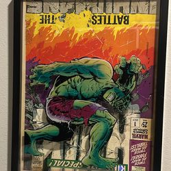 Hulk Comic Book Poster Frame