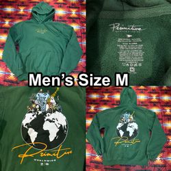 Primitive Hoodie Sweater Pullover Mens Size Medium Green Animal Kingdom