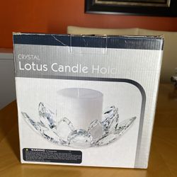 Crystal Lotus Candle Holder 