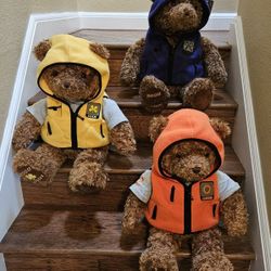 Three (3) Vintage GUND 26"  Wish Teddy Bear Plush Set