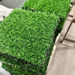 Artificial Grass Turf Tiles/Wood Floor Tiles 