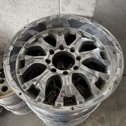 4 chrome 20x9 8 lug wheels 8x6.5