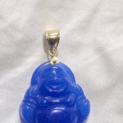 Blue Gold Jade Buddha 