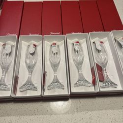 Baccarat Massena Champagne Flutes NIB Retail $530 per Pair, Best Offer (6 available) 
