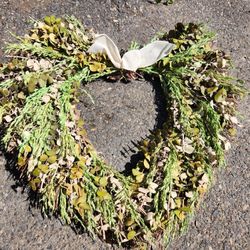 Real Plants And Dried Flowers Wreath 
