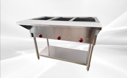 NSF Steam Table 3 Pan Gas Propane Warmer HN-3-NAT-GS