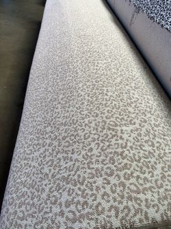 Leopard print carpet