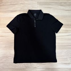Armani Exchange Bundle – Zip Polo + Graphic Tee – Large