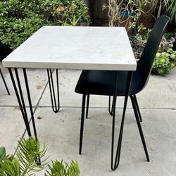 Modern Table Or Desk With Black Chair 