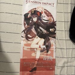 Genshin impact wall Scroll Hu Tao