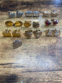 Vintage Cuff Link Lot (9)