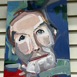 Hand painted Wall Art Portrait Decor Canvas 