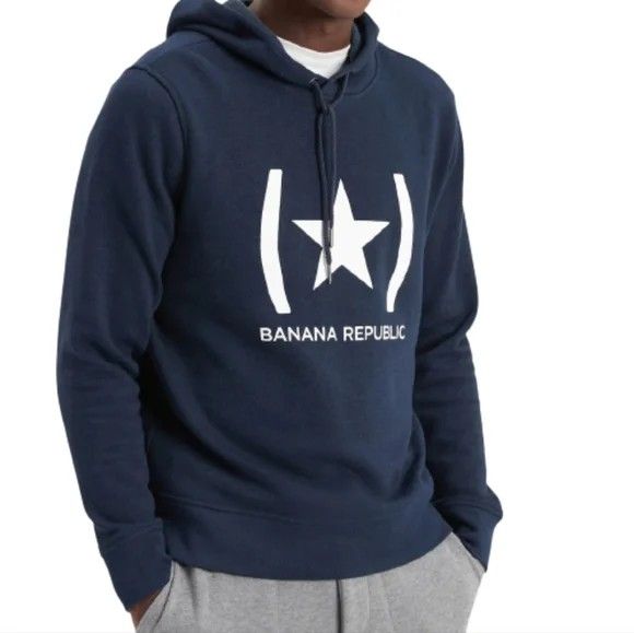 NWT Banana Republic Star Logo Hoodie-Tall M