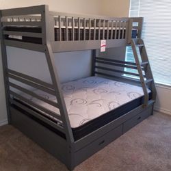 Brand New Bunk Bed, FREE Mattresses With Your Purchase! 🔥