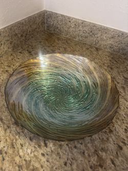 Hand Blown Art Glass Bowl