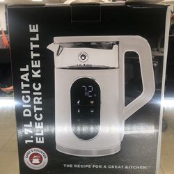 Chef counter 1.7L digital electric kettle coffee maker