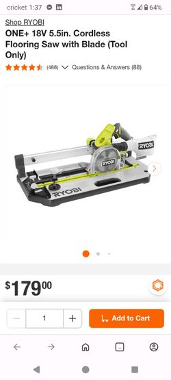 ONE+ 18V 5.5in. Cordless Flooring Saw with Blade (Tool Only)