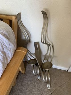 Candle holders art wall