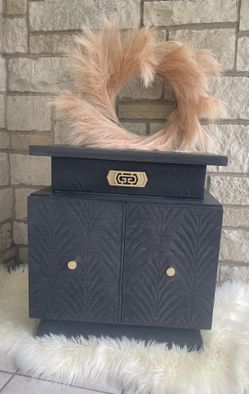 MCM nightstand redone in Brushed Gray - matching dresser available