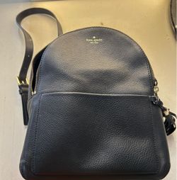Kate Spade New York Black Leather Mini Backpack