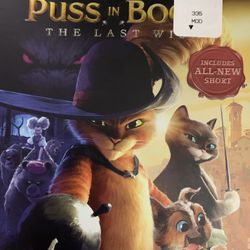 Dreamworks PUSS In BOOTS The Last Wish (Blu-Ray + DVD-2022)