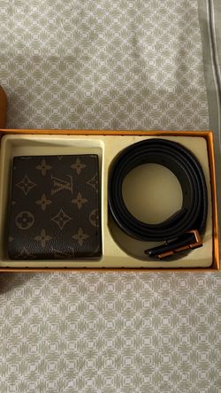 Louis Vuitton Monogram Wallet and Belt Set