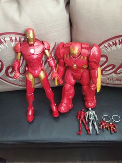 Iron Man & iron man Hulkbuster Action Figure Lot