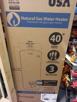 New Natural Gas Water Heater 40 gal