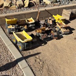 10 Antique Tonka Trucks don’t wanna sell them one at a time I want them all together, so only collectors and serious customers