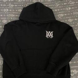 Black amiri hoodie with logo