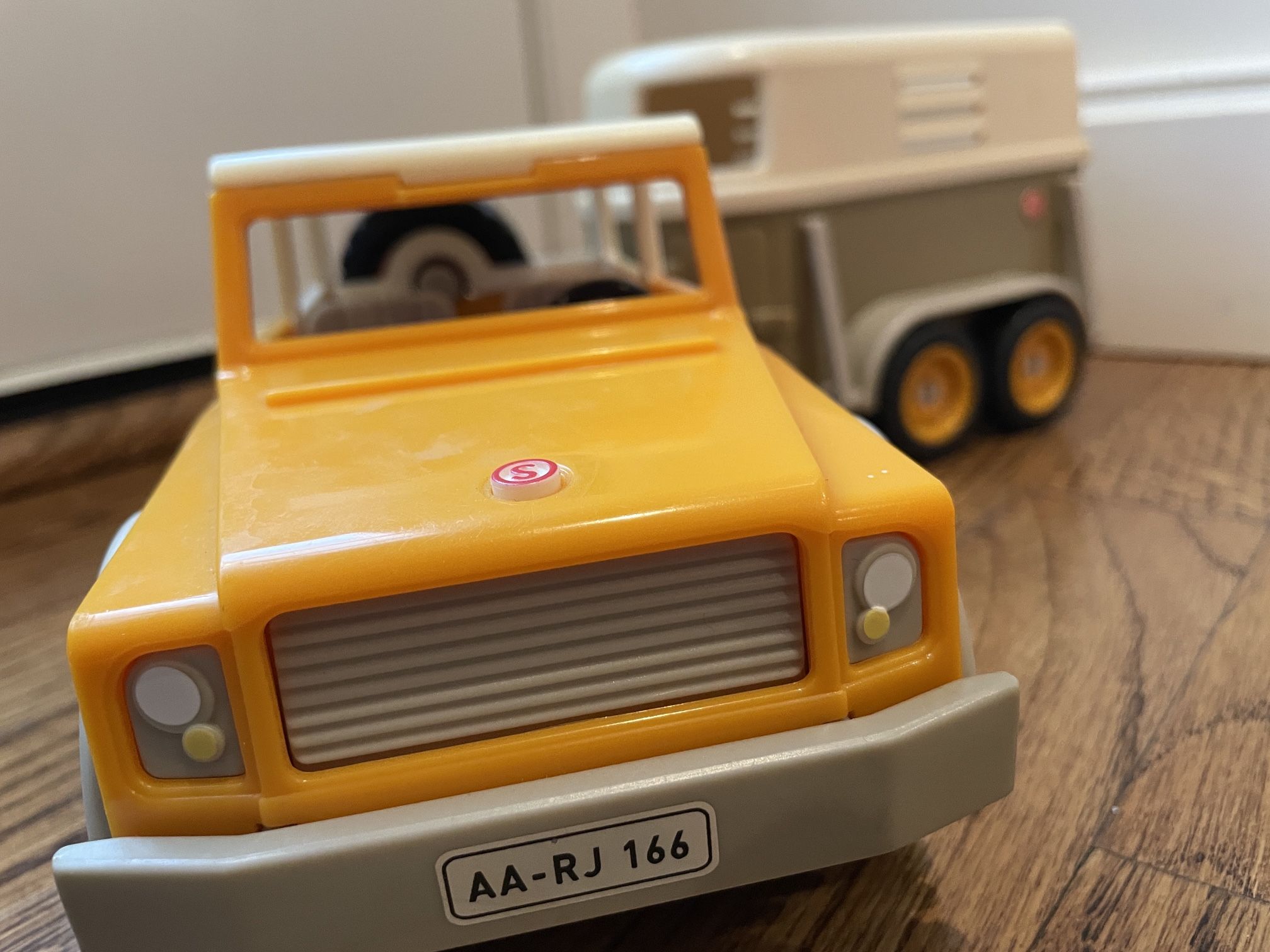 Schleich Vintage Yellow Jeep w/ Trailer and Truck w/ Man Driver- RARE. Condition is pre owned and is overall in solid and respectable shape. This vi