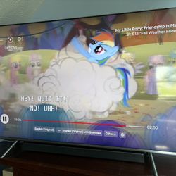 Samsung 82in TV And Soundbar