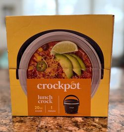 Crockpot Lunch Crock Food Warmer - Black. New in Sealed Box.