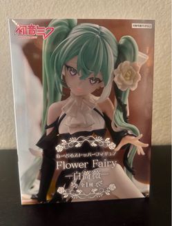 Hatsune Miku Flower Fairy Noodle Stopper Figure White Rose Version