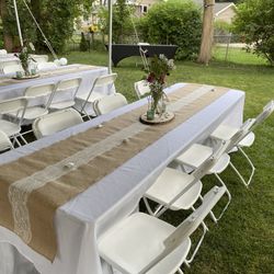 White Linen Tablecloths 132 X 90, 10 ct