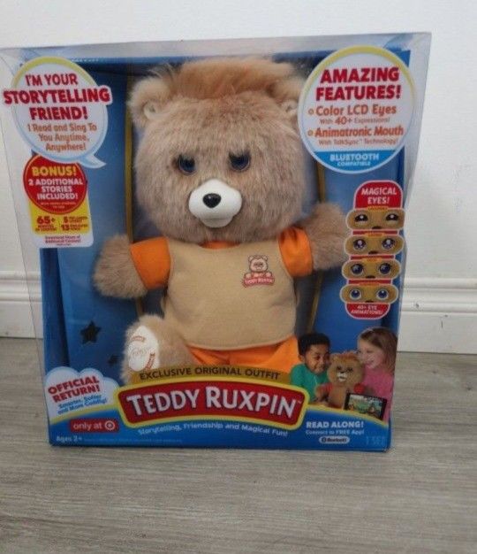 Teddy Ruxpin Talking Animated Animatronic Bear Read Along Storytime New