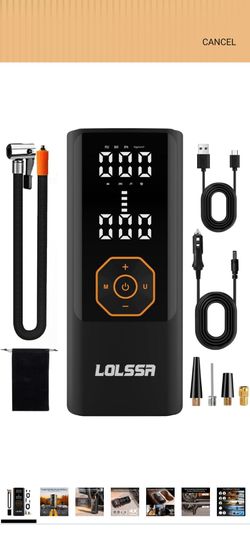 Lolssa Portable Digital Tire Inflator Pump