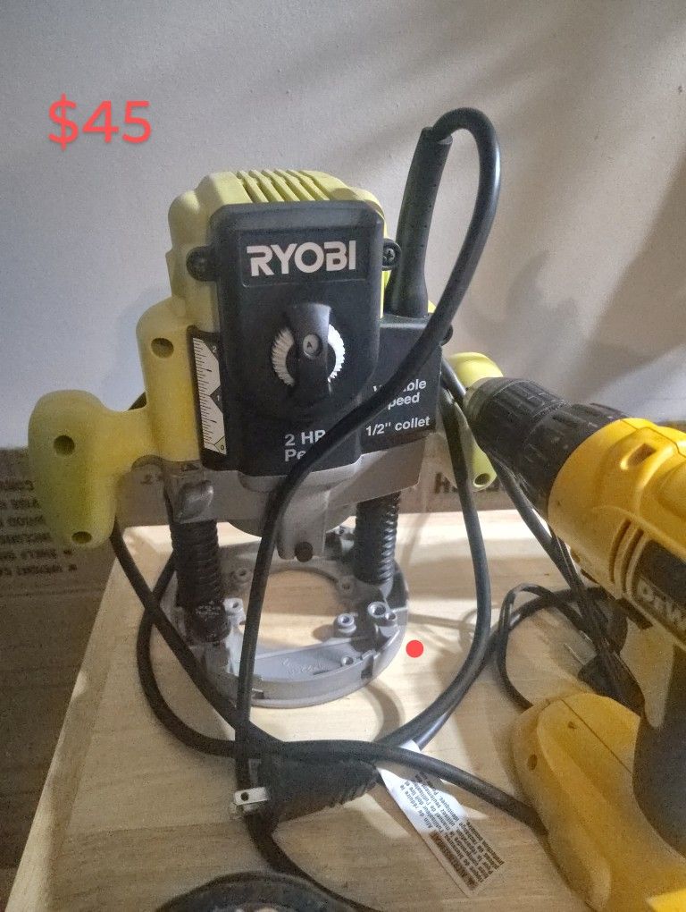 DeWalt And Ryobi Power Tools