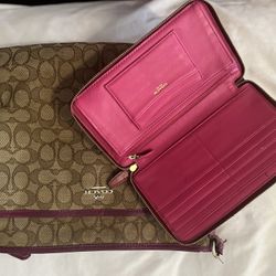 COACH bag and Matching Wallet 