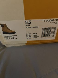 Timberland Sky 6inch Lace Up Wheat Nubock