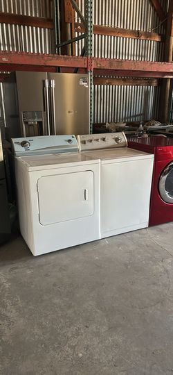 Kenmore electric dryer and whirlpool top load washer