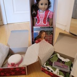 NEW! American Girl Doll Marie Grace and Accessories + Party Outfit All NIB