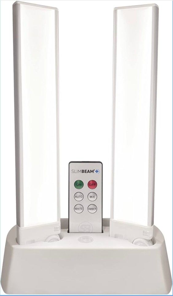 2 Pack -Sensor Brite Slim Beam+ Magnetic Under Cabinet Light with Charging Dock