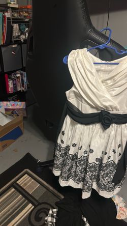 Beautiful, black and white formal dress